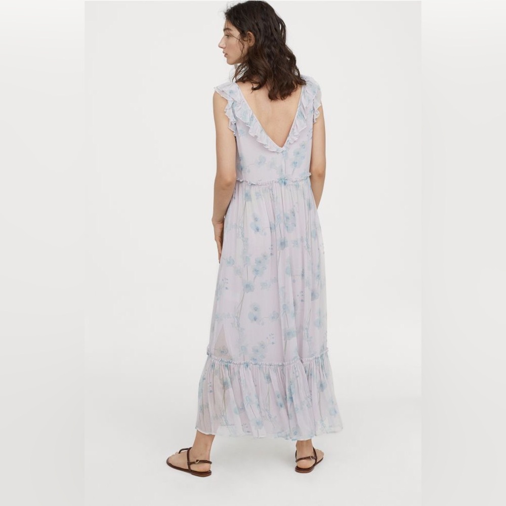 Floral Plunging Maxi Sundress